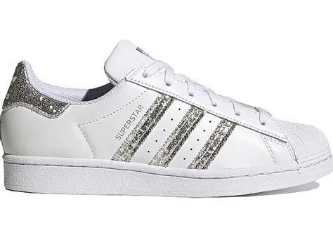 adidas superstar glitter grijs|adidas superstar white silver glitter.